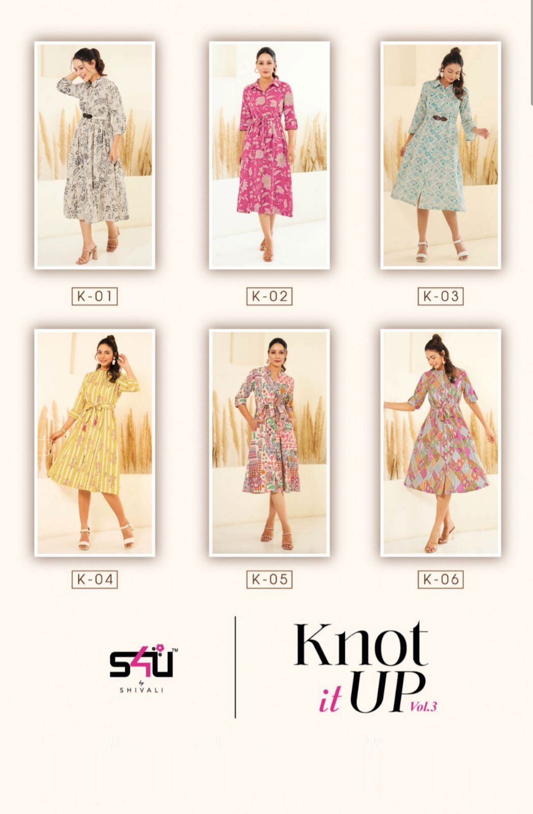 S4U Knot It Up Cotton Party Wear Kurtis Catalog
